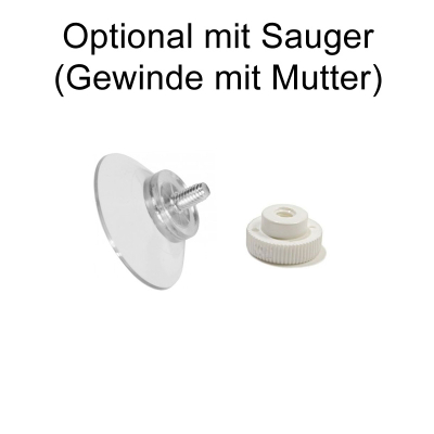 Saugnapf mit Gewinde und Mutter